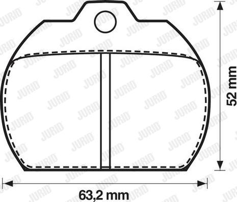 Jurid 571807J - Kit pastiglie freno, Freno a disco autozon.pro