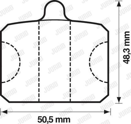 Jurid 571816J - Kit pastiglie freno, Freno a disco autozon.pro