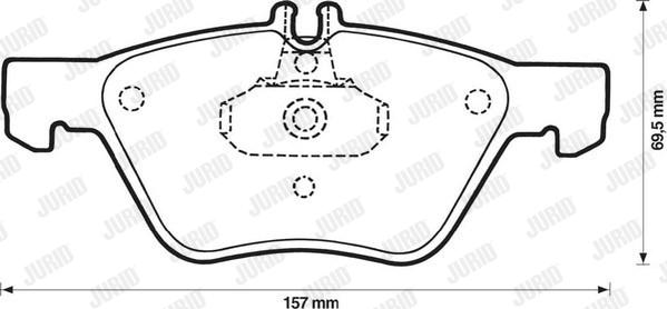 Jurid 571876J-AS - Kit pastiglie freno, Freno a disco autozon.pro