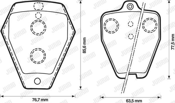 Jurid 571871J - Kit pastiglie freno, Freno a disco autozon.pro