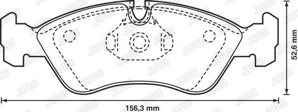 Jurid 571391D - Kit pastiglie freno, Freno a disco autozon.pro