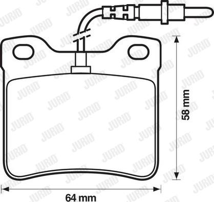 Jurid 571398D - Kit pastiglie freno, Freno a disco autozon.pro