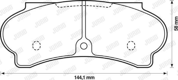 Jurid 571340J - Kit pastiglie freno, Freno a disco autozon.pro