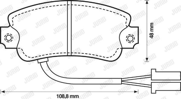 Jurid 571341J - Kit pastiglie freno, Freno a disco autozon.pro