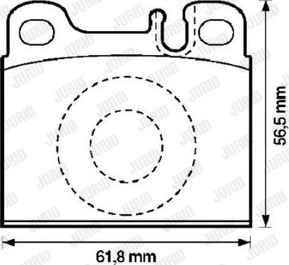 Jurid 571342J - Kit pastiglie freno, Freno a disco autozon.pro