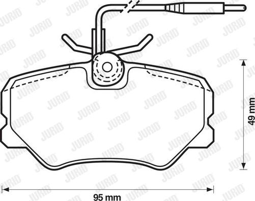 Jurid 571359D - Kit pastiglie freno, Freno a disco autozon.pro