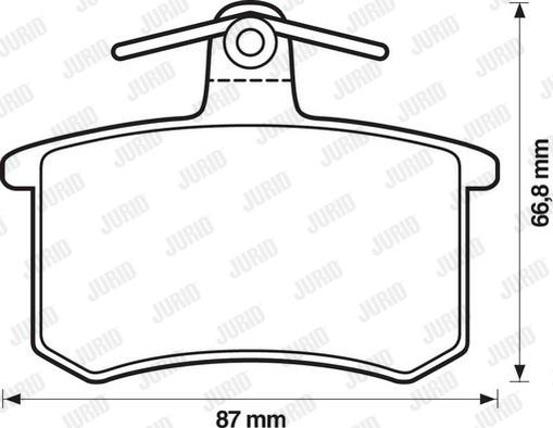 Jurid 571350J - Kit pastiglie freno, Freno a disco autozon.pro