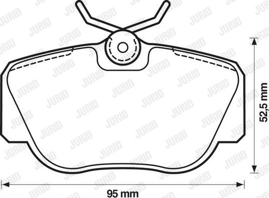 Jurid 571353D - Kit pastiglie freno, Freno a disco autozon.pro