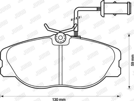 Jurid 571365J - Kit pastiglie freno, Freno a disco autozon.pro