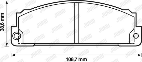 Jurid 571362D - Kit pastiglie freno, Freno a disco autozon.pro