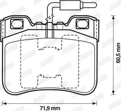 Jurid 571367D - Kit pastiglie freno, Freno a disco autozon.pro