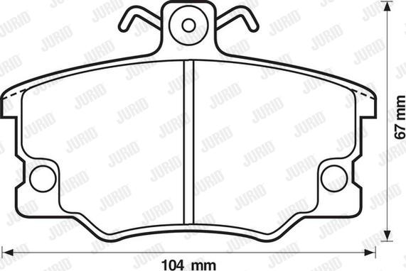 Jurid 571309D - Kit pastiglie freno, Freno a disco autozon.pro