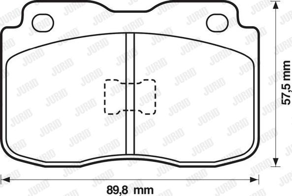 Jurid 571305J - Kit pastiglie freno, Freno a disco autozon.pro