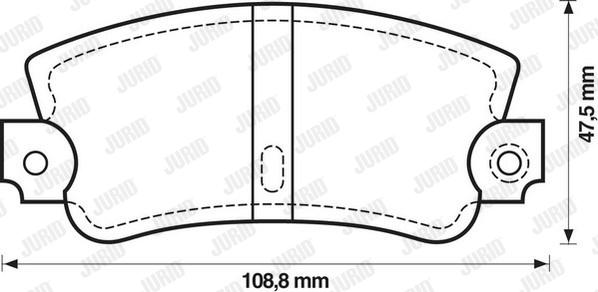 Jurid 571301J - Kit pastiglie freno, Freno a disco autozon.pro