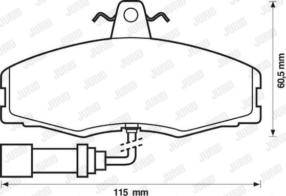 Jurid 571308J - Kit pastiglie freno, Freno a disco autozon.pro