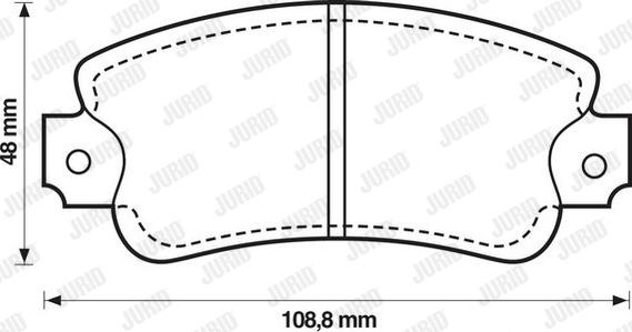 Jurid 571307J - Kit pastiglie freno, Freno a disco autozon.pro