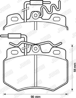 Jurid 571319D - Kit pastiglie freno, Freno a disco autozon.pro