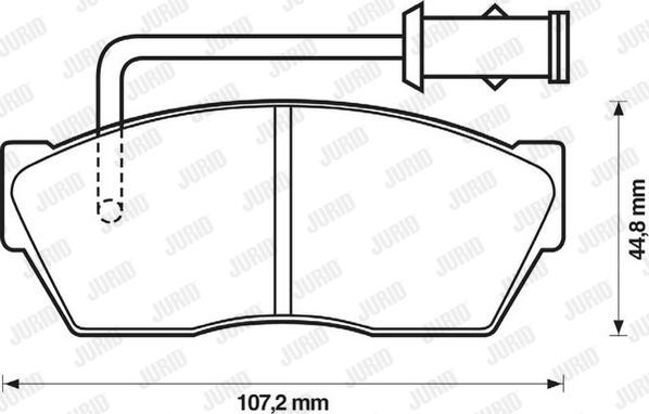 Jurid 571386J - Kit pastiglie freno, Freno a disco autozon.pro