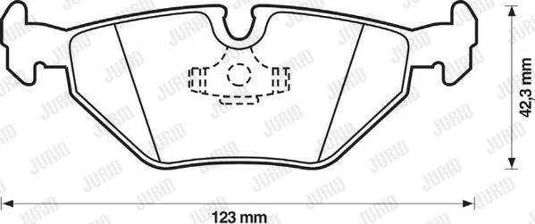 Jurid 571387D - Kit pastiglie freno, Freno a disco autozon.pro