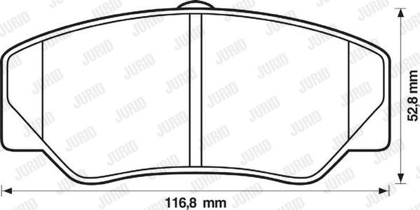 Jurid 571336D - Kit pastiglie freno, Freno a disco autozon.pro