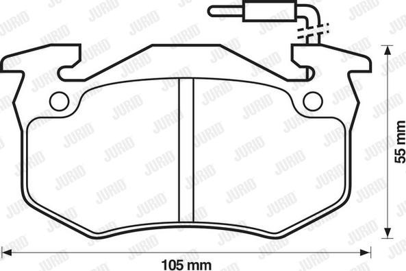 Jurid 571331D - Kit pastiglie freno, Freno a disco autozon.pro