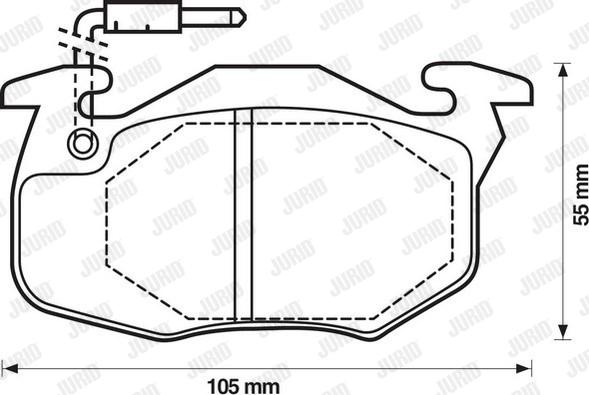 Jurid 571333D - Kit pastiglie freno, Freno a disco autozon.pro