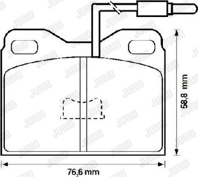 Jurid 571322J - Kit pastiglie freno, Freno a disco autozon.pro