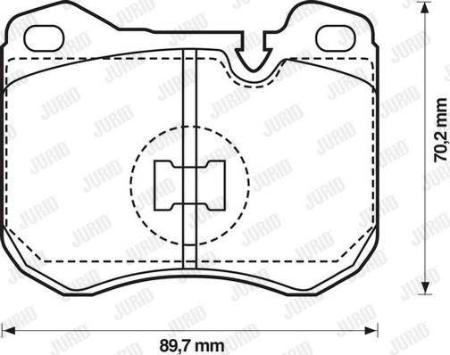 Jurid 571373J - Kit pastiglie freno, Freno a disco autozon.pro