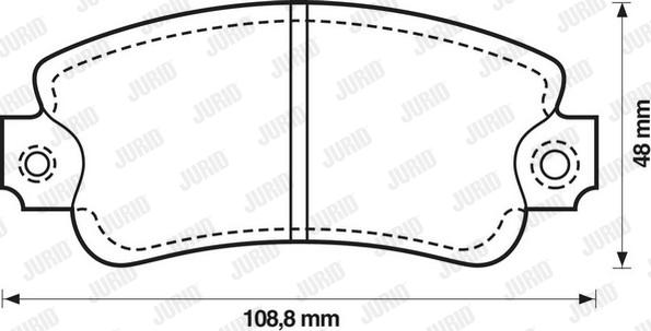 Jurid 571297D - Kit pastiglie freno, Freno a disco autozon.pro