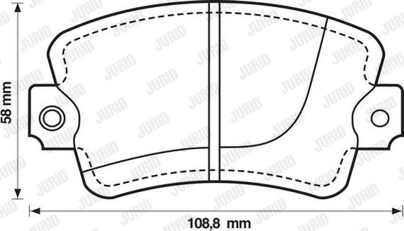 Jurid 571246J - Kit pastiglie freno, Freno a disco autozon.pro