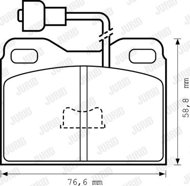 Jurid 571248J - Kit pastiglie freno, Freno a disco autozon.pro