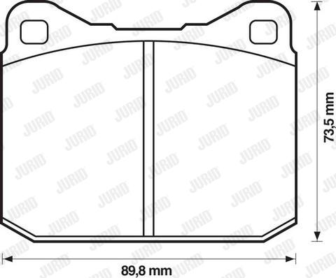 Jurid 571255D - Kit pastiglie freno, Freno a disco autozon.pro