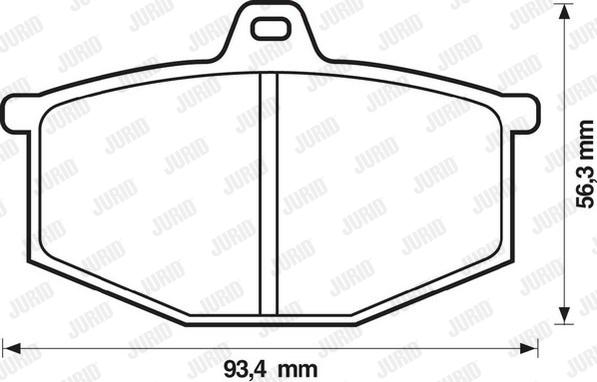 Jurid 571251D - Kit pastiglie freno, Freno a disco autozon.pro