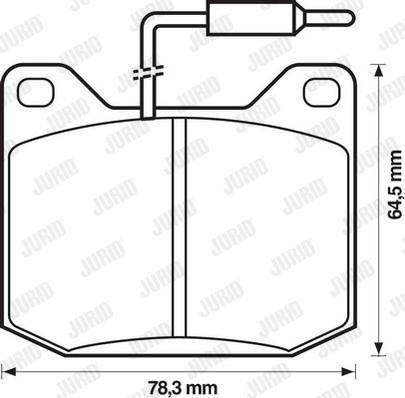 Jurid 571206D - Kit pastiglie freno, Freno a disco autozon.pro