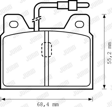 Jurid 571218D - Kit pastiglie freno, Freno a disco autozon.pro