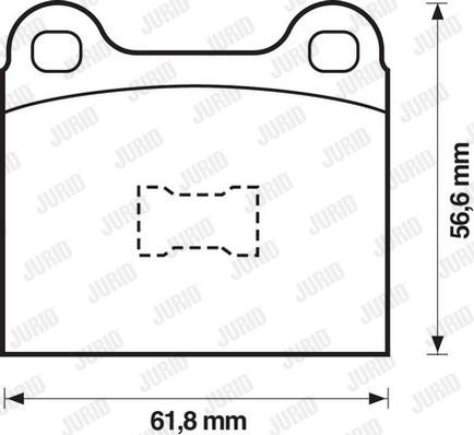 Jurid 571232J - Kit pastiglie freno, Freno a disco autozon.pro