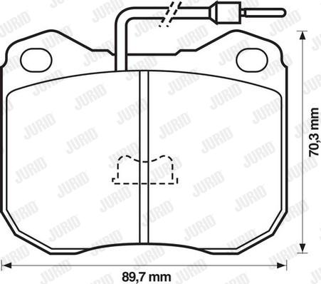 Jurid 571228D - Kit pastiglie freno, Freno a disco autozon.pro