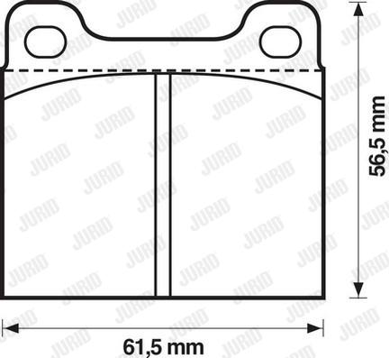 Jurid 571279D - Kit pastiglie freno, Freno a disco autozon.pro