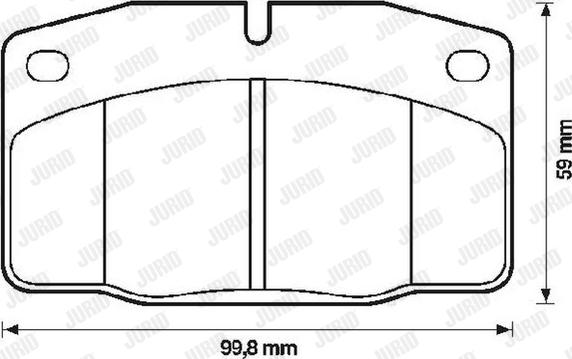 Jurid 571276D - Kit pastiglie freno, Freno a disco autozon.pro