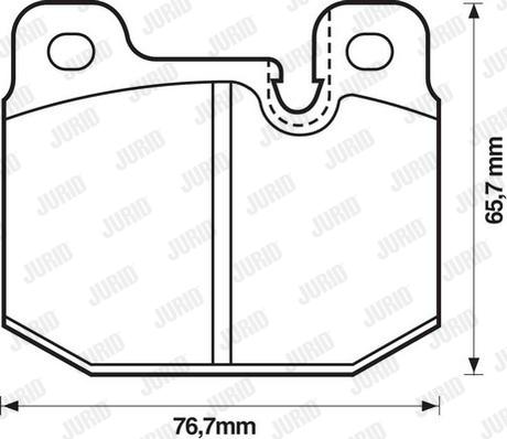 Jurid 571271D - Kit pastiglie freno, Freno a disco autozon.pro