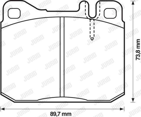 Jurid 571278D - Kit pastiglie freno, Freno a disco autozon.pro