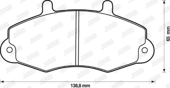 Jurid 571745D - Kit pastiglie freno, Freno a disco autozon.pro