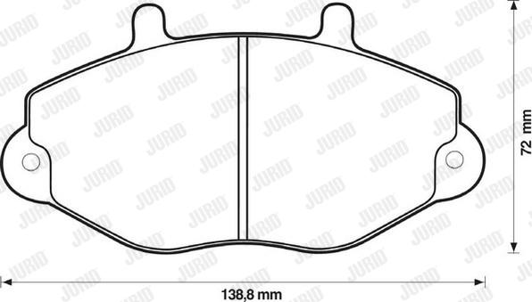 Jurid 571746D - Kit pastiglie freno, Freno a disco autozon.pro