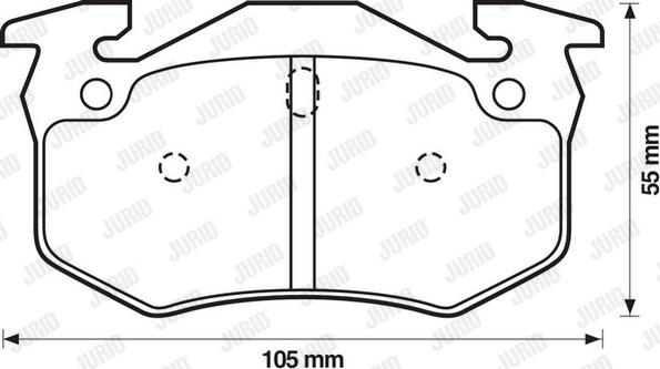 Jurid 571747D - Kit pastiglie freno, Freno a disco autozon.pro