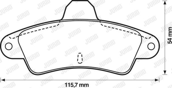 Jurid 571754J - Kit pastiglie freno, Freno a disco autozon.pro