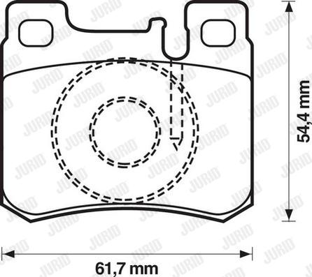 Jurid 571753D - Kit pastiglie freno, Freno a disco autozon.pro