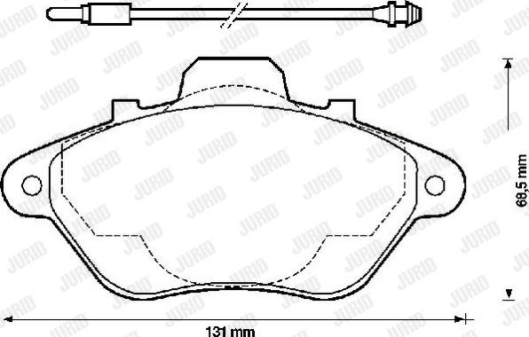 Jurid 571752J - Kit pastiglie freno, Freno a disco autozon.pro