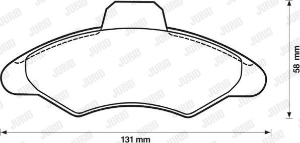 Jurid 571725J - Kit pastiglie freno, Freno a disco autozon.pro