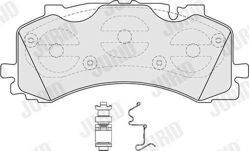 Jurid 573902J - Kit pastiglie freno, Freno a disco autozon.pro