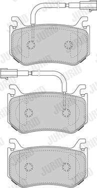 Jurid 573664J - Kit pastiglie freno, Freno a disco autozon.pro